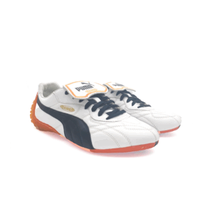 Tweedehands Puma King LS wit met zwarte streep maat 40