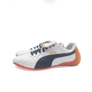 Tweedehands Puma King LS wit met zwarte streep maat 40